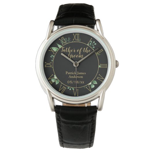 Montre Cadeau commémoratif de témoin de mariage personnal (devant)