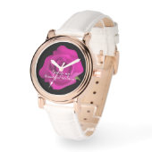 Montre Cadeau d'anniversaire intemporel pour elle - Rose  (Angle)