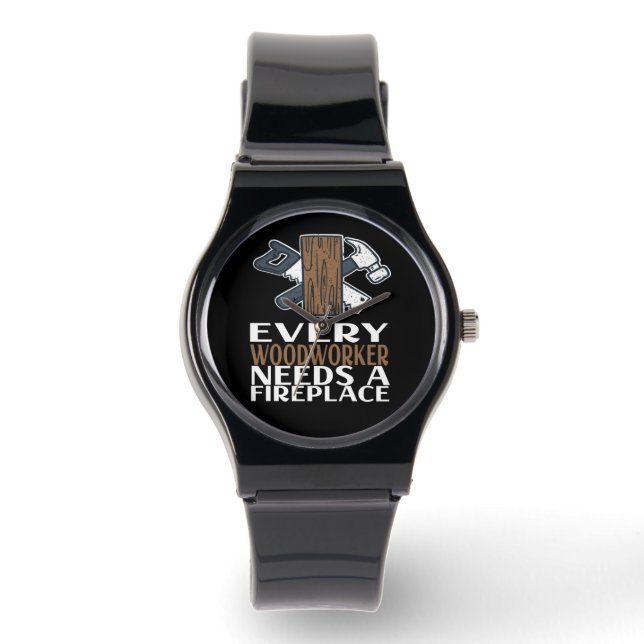 Montre Cadeau de menuisier pour travail du bois (Recto)
