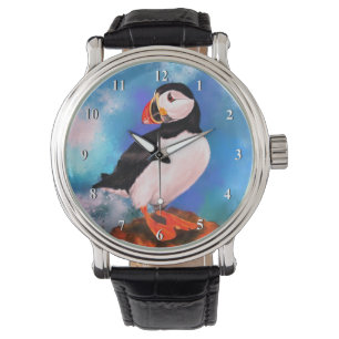 Montre Cadeau d'observation d'oiseaux du Puffin de l'Atla