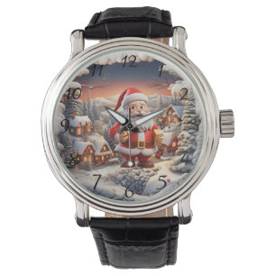 Montre Cadeau du village de la montagne de Santa 