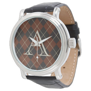 Montre Cadeau Monogram Jacquard Monographie vintage