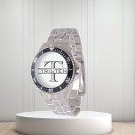 Montre Cadeau Monogramme classique<br><div class="desc">Cette conception a été créée par art numérique. Elle peut être personnalisée dans la zone fournir ou customiser en choisissant le clic pour customiser une autre option et en changeant le nom, les initiales ou les mots. Vous pouvez également modifier la couleur et le style du texte ou supprimer le...</div>