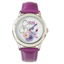 Cadeau personnalisé Floral Nurse Monogram