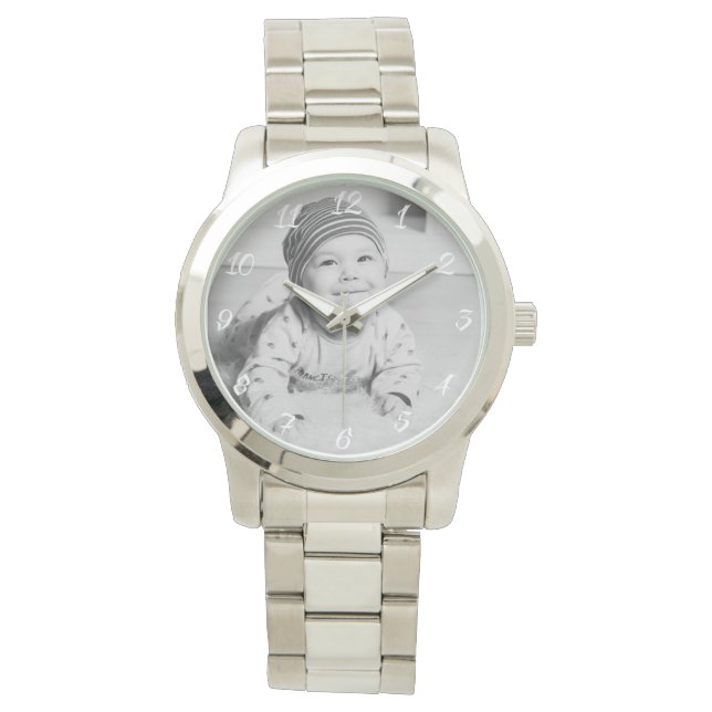 Montre Cadeau photo classique personnalisable (devant)