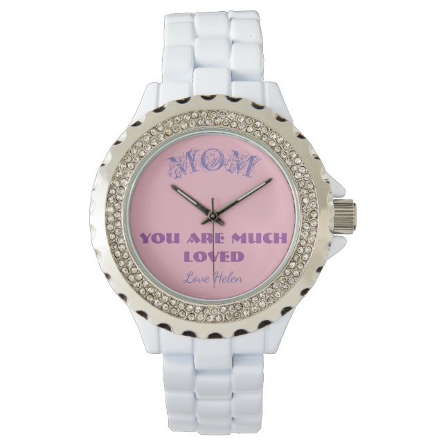 Montre Cadeau Pour Maman Simple Élégant Script Chic Sport (devant)