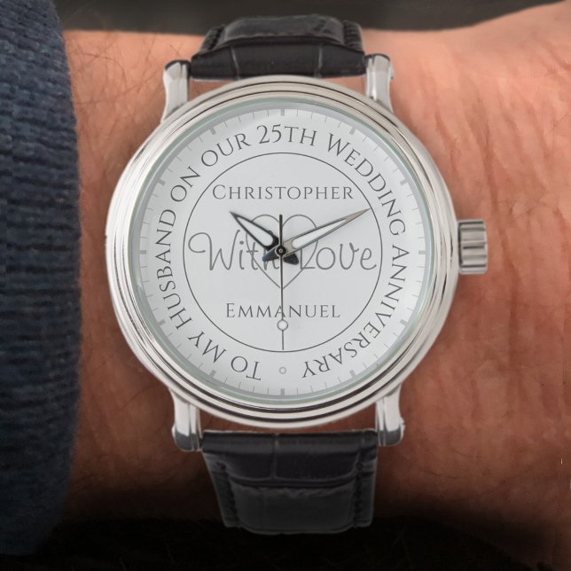 Montre Cadeau pour mari. 25e anniversaire du Mariage (Créateur téléchargé)