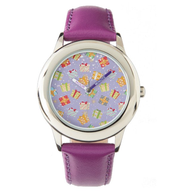 Montre Cadeaux de Noël motif (devant)