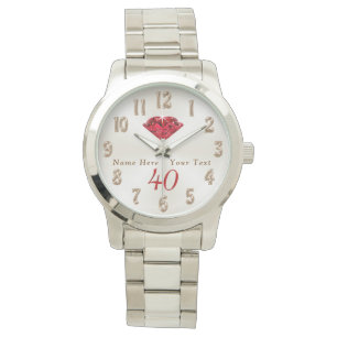 Montre Cadeaux du 40e anniversaire de Mariage pour femme 