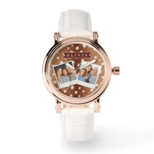 Montre Cadeaux Personnalisés avec Impression de Cerf à l'