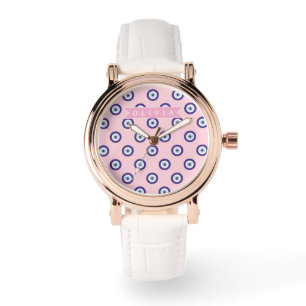 Montre Cadeaux Personnalisés avec Motif d'Oeil Maléfique