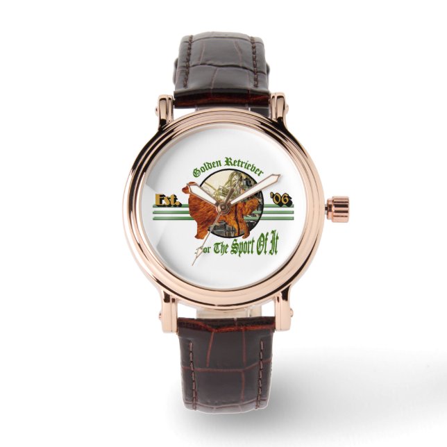 Montre Cadeaux sportifs Golden Retriever (Recto)