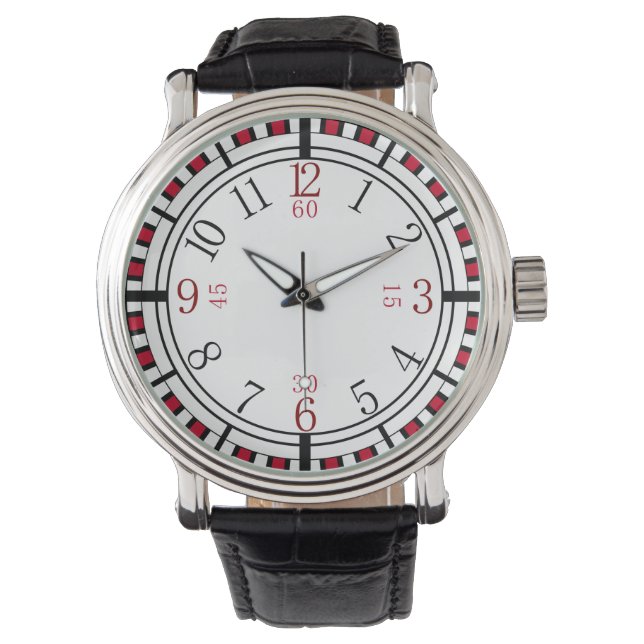 Montre Cadran détaillé de différentes couleurs (devant)