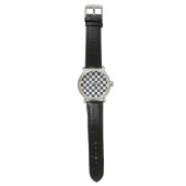 Montre Cadran noir et blanc mural (Plat)
