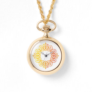 Montre Cadre Ornemental Vintage Bordure Décorative Élégan