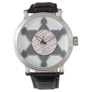 Montre Cadre photo étoile minuscule du shérif