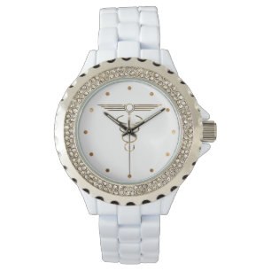 Montre Caducée d'art déco