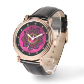 MONTRE CAILLOT ROSE PURPLE AMÉTHYST (Angle)