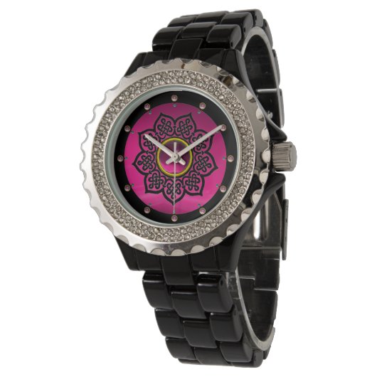 MONTRE CAILLOT ROSE PURPLE AMÉTHYST (Incliné)