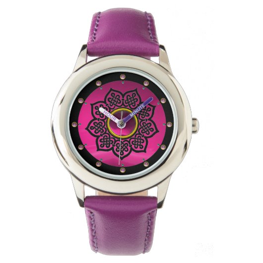 MONTRE CAILLOT ROSE PURPLE AMÉTHYST (devant)