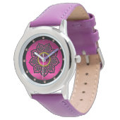 MONTRE CAILLOT ROSE PURPLE AMÉTHYST (Incliné)