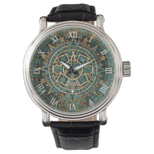 Montre Calendrier Aztec Design vintage