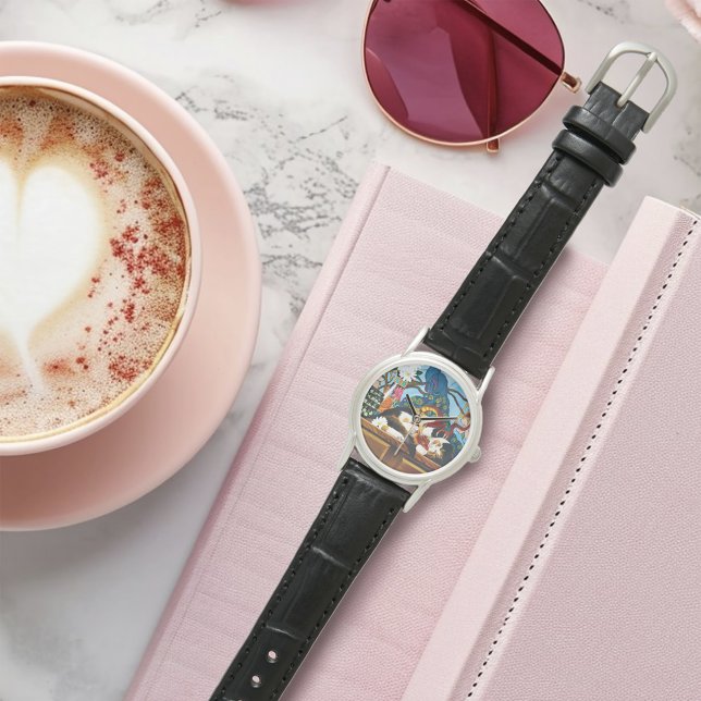 Montre Calico Cat Dragon Rouge (Créateur téléchargé)