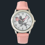 Montre Calme en forme de mouse mignon dessin<br><div class="desc">Une jolie petite image de dessin animé de souris sur cette montre colorée fait un merveilleux cadeau pour enfants.</div>
