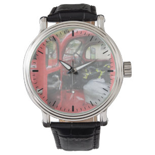 Montre Camion de pompiers avec uniforme de pompier