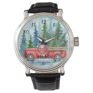 Montre Camion Rustique de mariage d'hiver Hubby