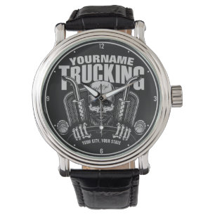 Montre Camionnage personnalisé Camionneur de crâne Camion