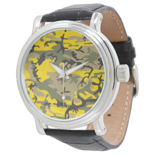 Montre Camouflage jaune et vert, Militaire, Armée