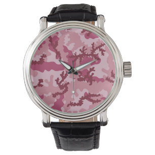 Montre Camouflage rose