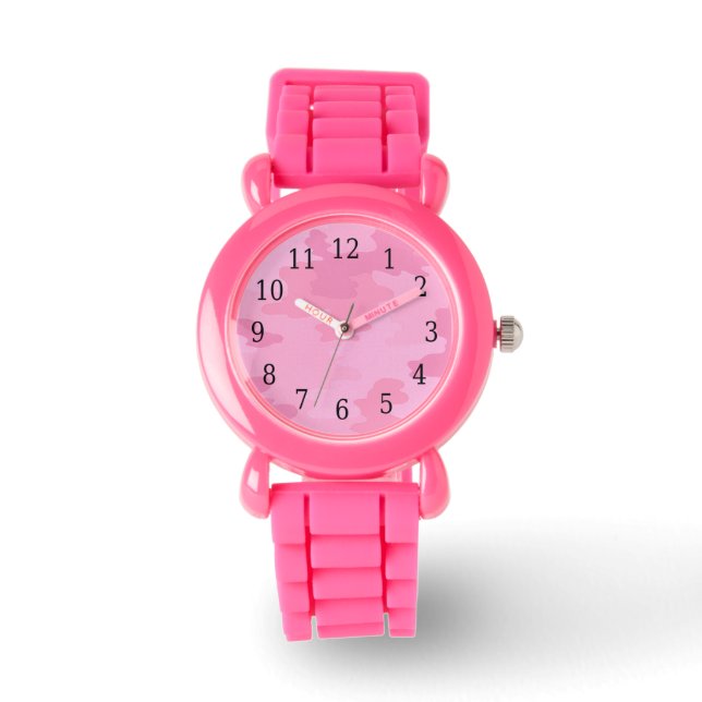 Montre Camouflage rose (Recto)