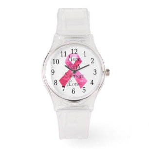 Montre Camouflage rose Ribbon Faith Watch