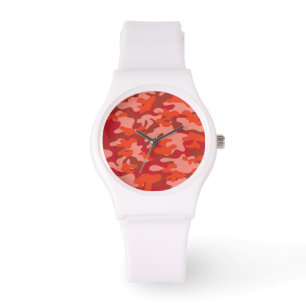 Montre Camouflage rouge