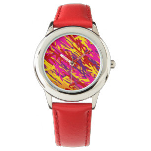Montre Camouflage Rouge