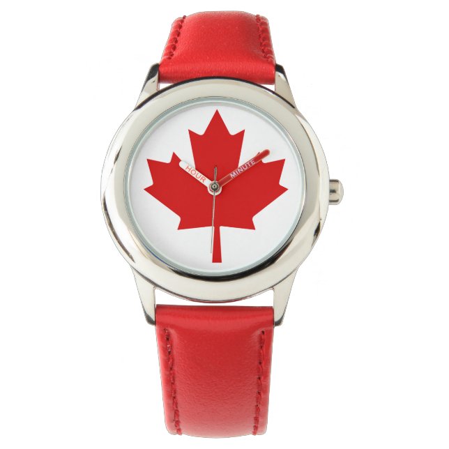Montre Canada Flag Lightouse Route Red Watch (devant)