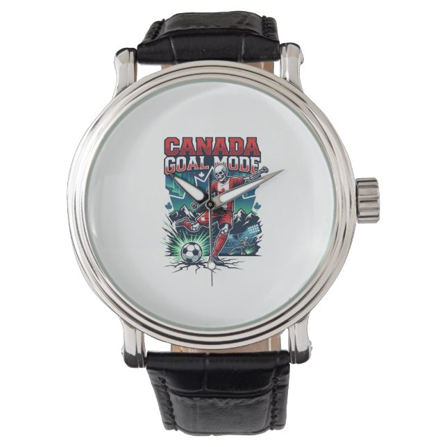 Montre Canada Mode de but squelette attaquant nations dyn (devant)