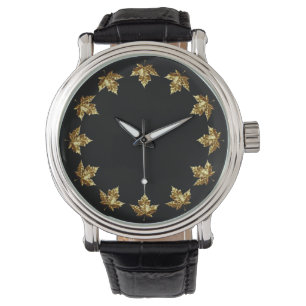 Montre Canada Watch Gold Canada Souvenir Montre-poignet