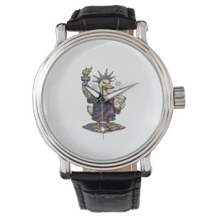 Montre Canard patriotique 4 juillet T-Shirt vintage Desig