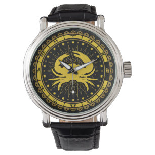 Montre Cancer - Signe Zodiaque - Symbole - Horoscope