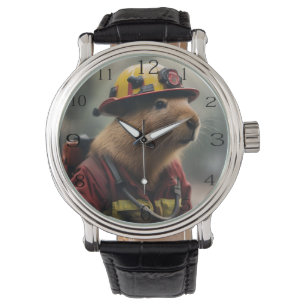 Montre "Capybara à la Secourt : Pompier Extraordinair