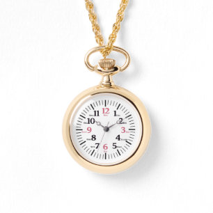 Montre Caractère numérique espagnol (police noire)