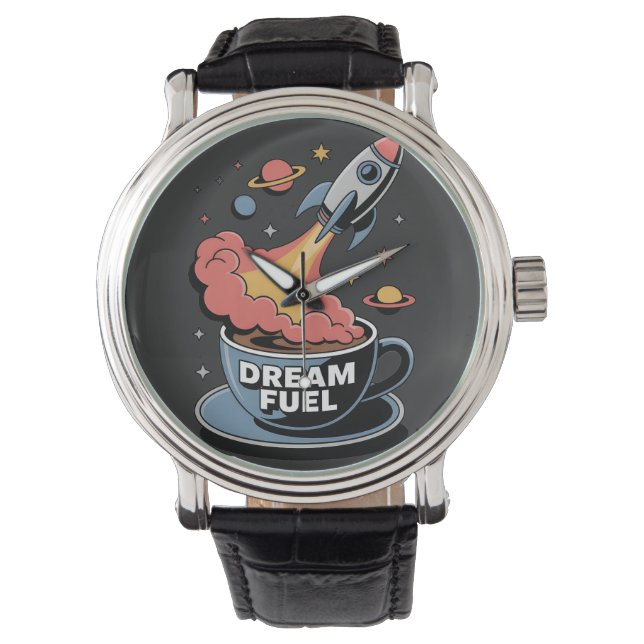 Montre Carburant de rêve Graphique : Fusée décollant du c (devant)