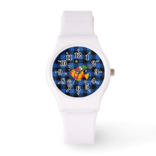 Montre Caricature de poisson tropical de Noël sur le Moti