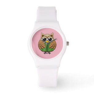 Montre Caricature du livre de lecture de la Chouette