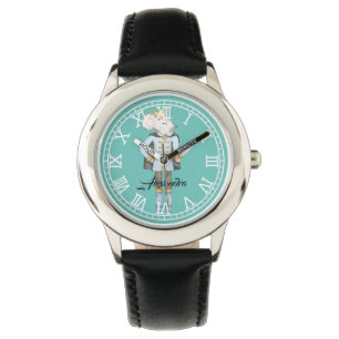 Montre Caricature monogramme Casse-noix bleu mou