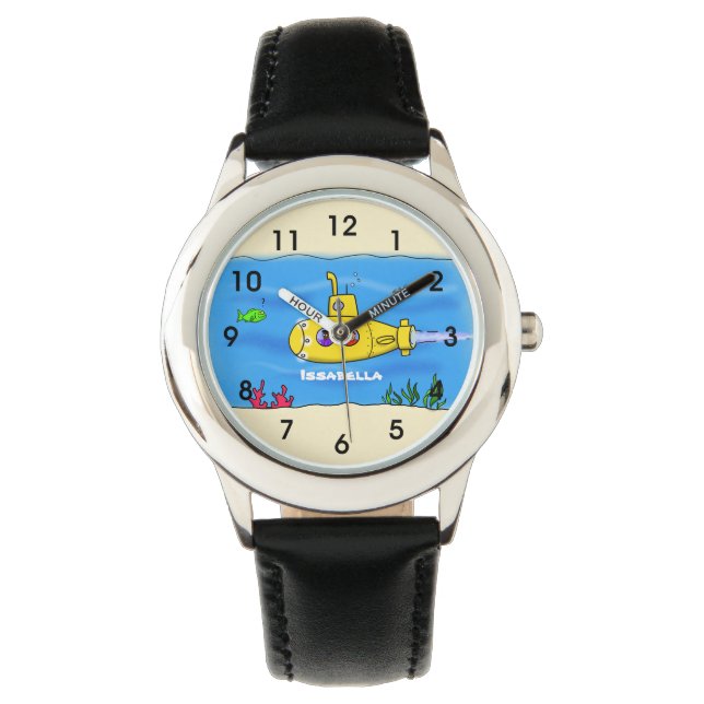 Montre Caricature sous-marine joyeuse (devant)