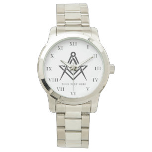 Montre Carré et compas de charité maçonnique de la place